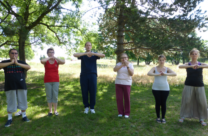 Cours de Qi Gong en extérieur